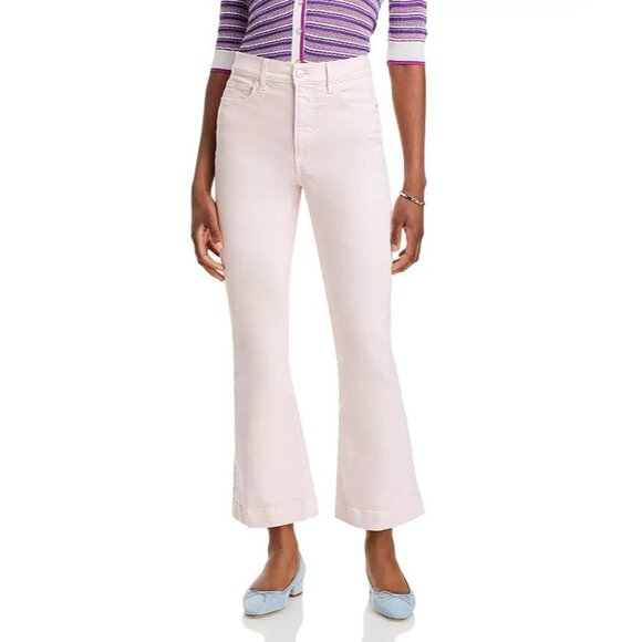 Veronica Beard Carson High Rise Ankle Flare Jeans in Pink Haze Womens Size 31